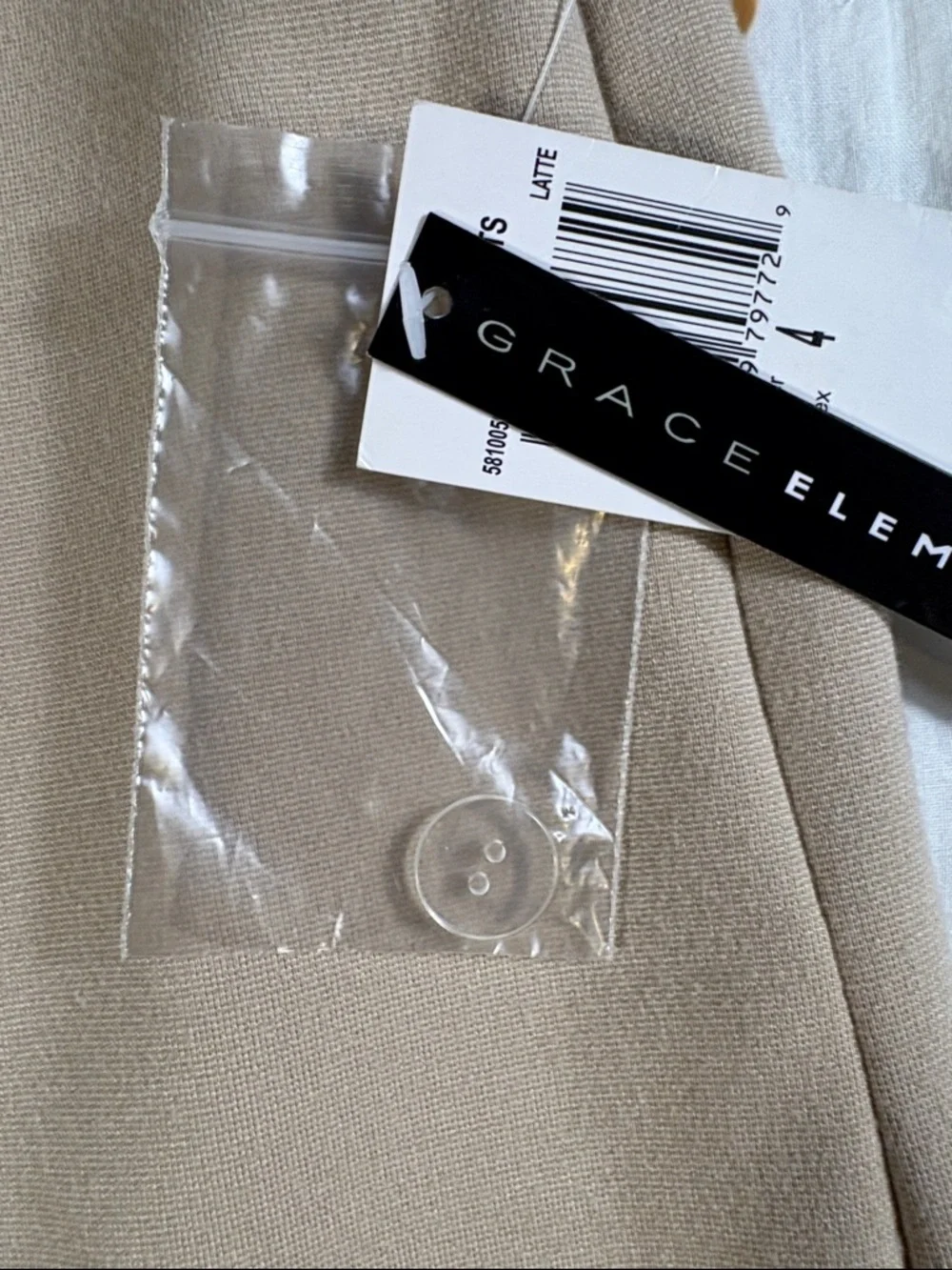 NWT Grace Elements‎ Tan Pencil Skirt High Waist Career Business Casual Women's 4